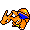 ポケモンキャラクターのドット絵作品