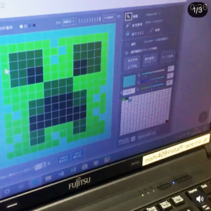 富士通オープンカレッジ長岡西校 ファイトキッズクラブ長岡西校 ドット絵で創造力の創生